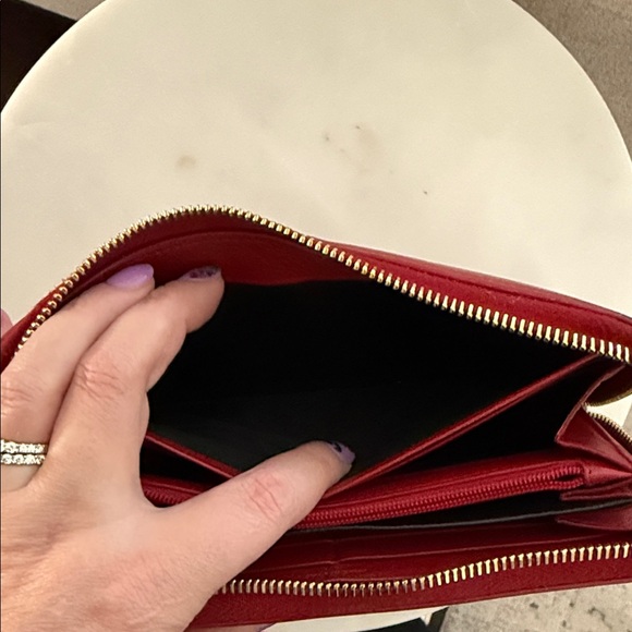 Yves Saint Laurent Red Wallet - Picture 7 of 9